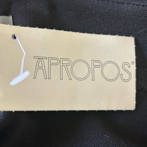 Rodika Zanian Womens Size 42 US Size 10 Black Pants Vintage NWT Old Stock - Picture 9 of 13